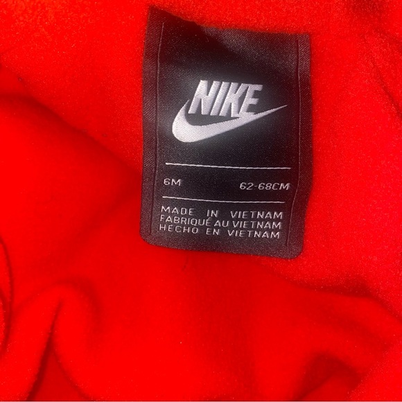 nike baby boy navy red puffer Snowsuit size 6 months 6M - Picture 4 of 4